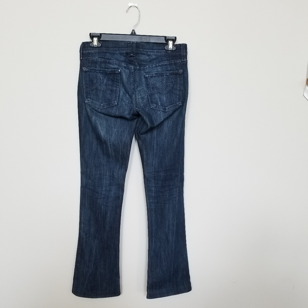 7 For All Mankind Soho Low Rise Rocker Size 26 - Picture 2 of 5